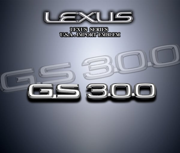 レクサスGS セダン（AWL10)・トランクエンブレム・3点（新品未使用） トヨタ 純正 レクサスGS 《 AWL10 》 トランク 64401-30C92