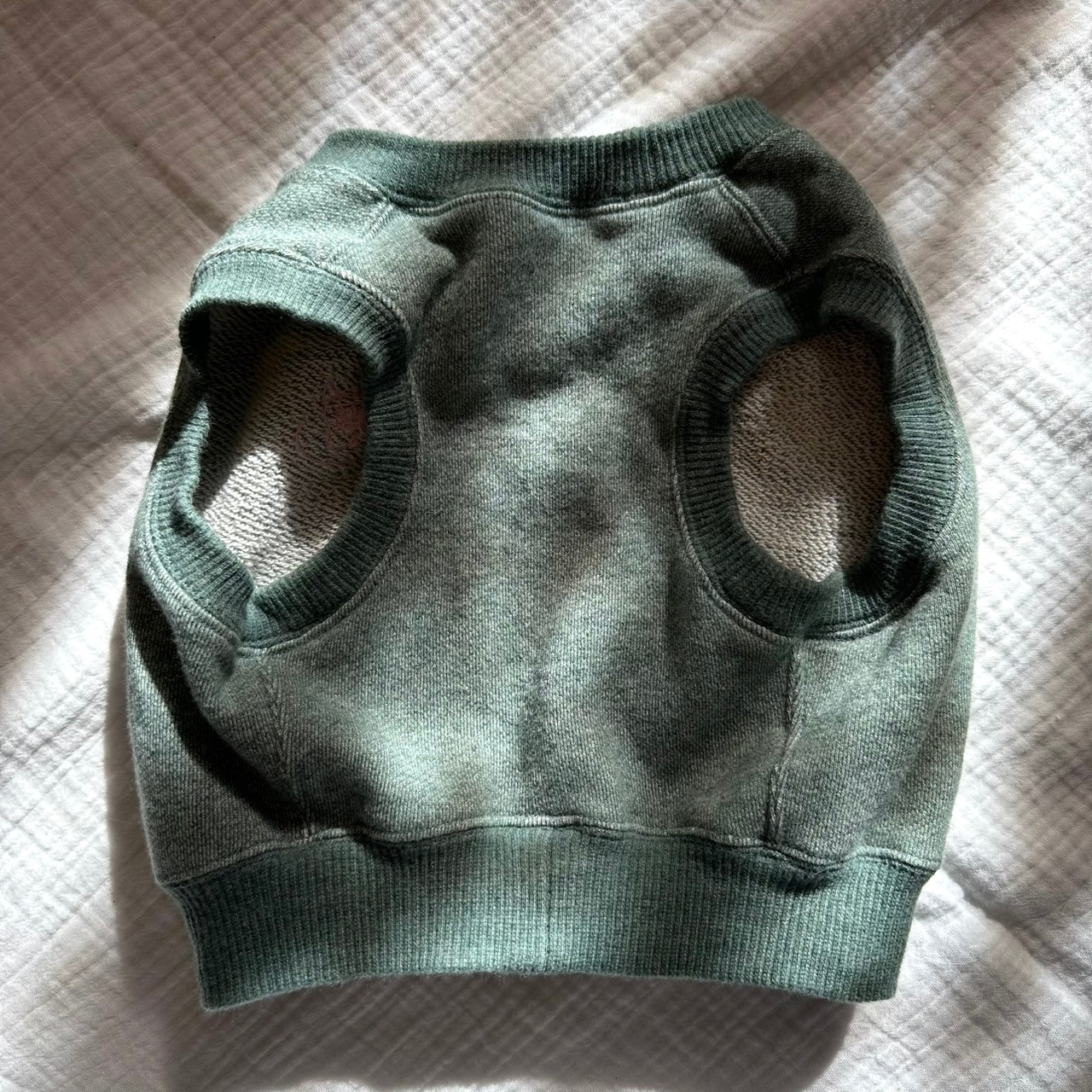 明日は一緒にどこ行く?クロップドスウェット【メランジ・モスグリーン】