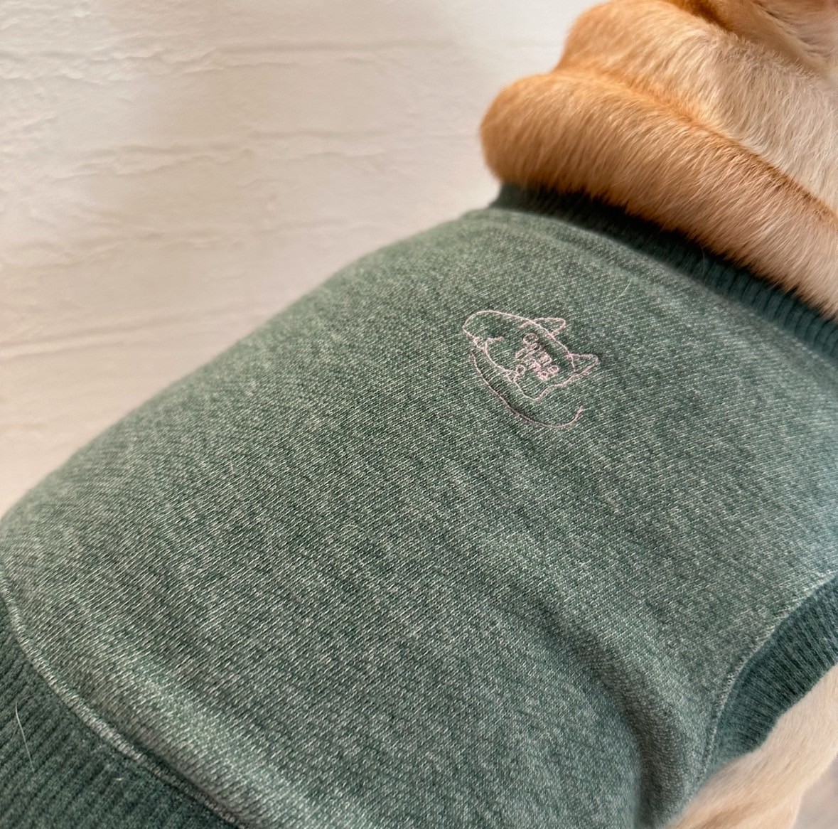 明日は一緒にどこ行く?クロップドスウェット【メランジ・モスグリーン】