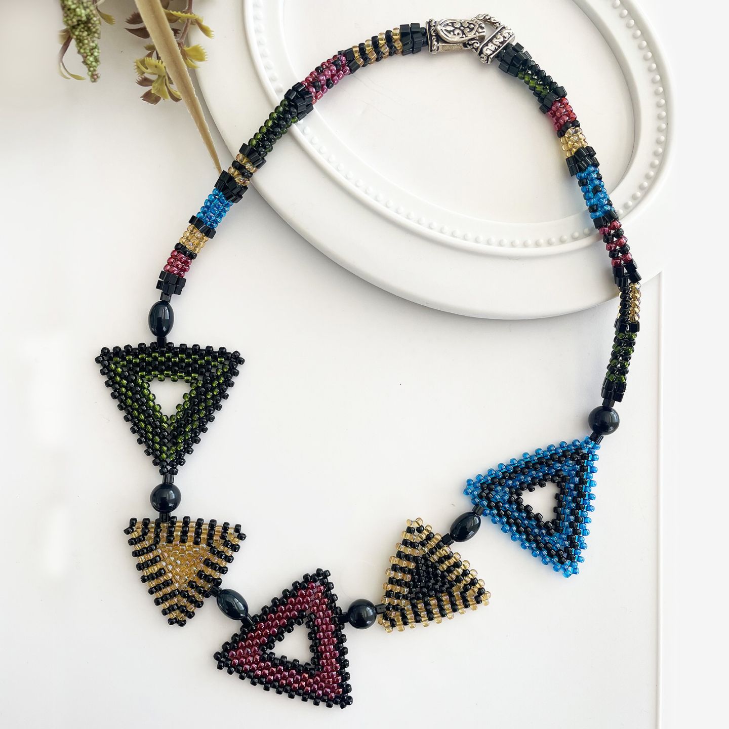 トリアンゴロ パズルネックレス/ステンド