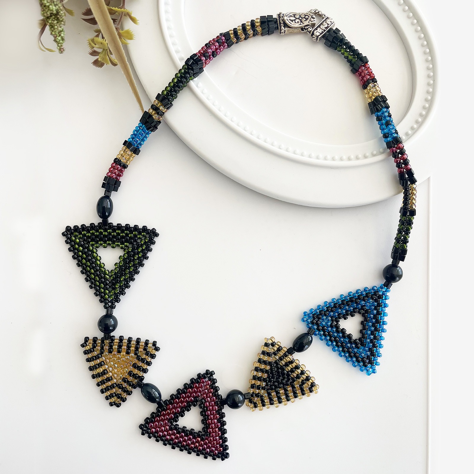 トリアンゴロ パズルネックレス／パステル