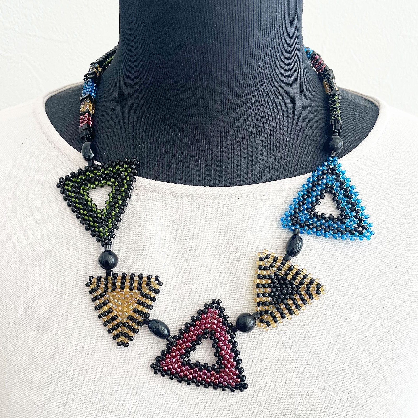 トリアンゴロ パズルネックレス/ステンド