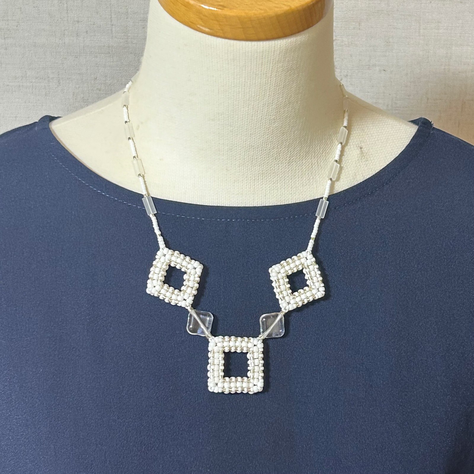 キュービックライトアングルウィーブSquare Style ネックレス