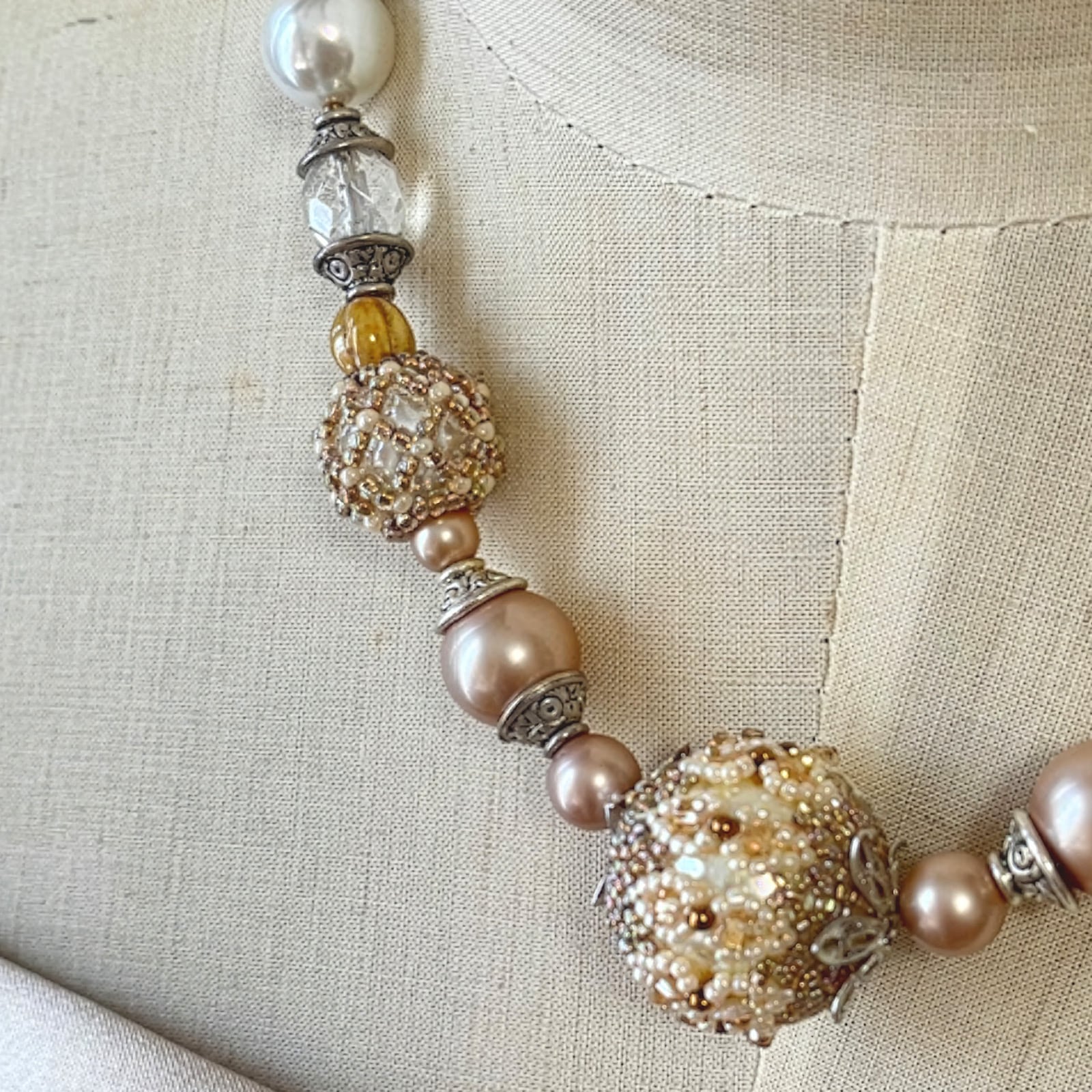 ネッティングとヘリンボーンで作る～瑤～（よう）