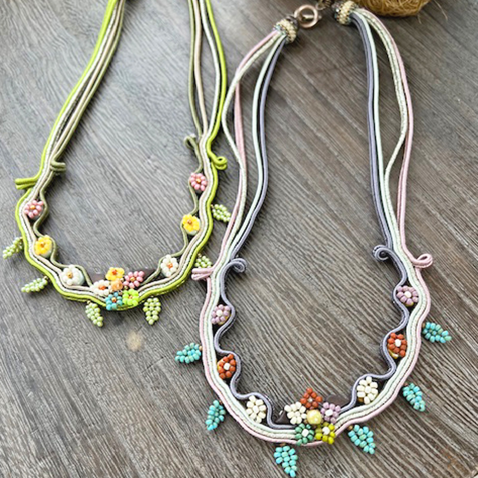 ステッチ＆ソウタシエ技法で作る～和花（わか）～ 春