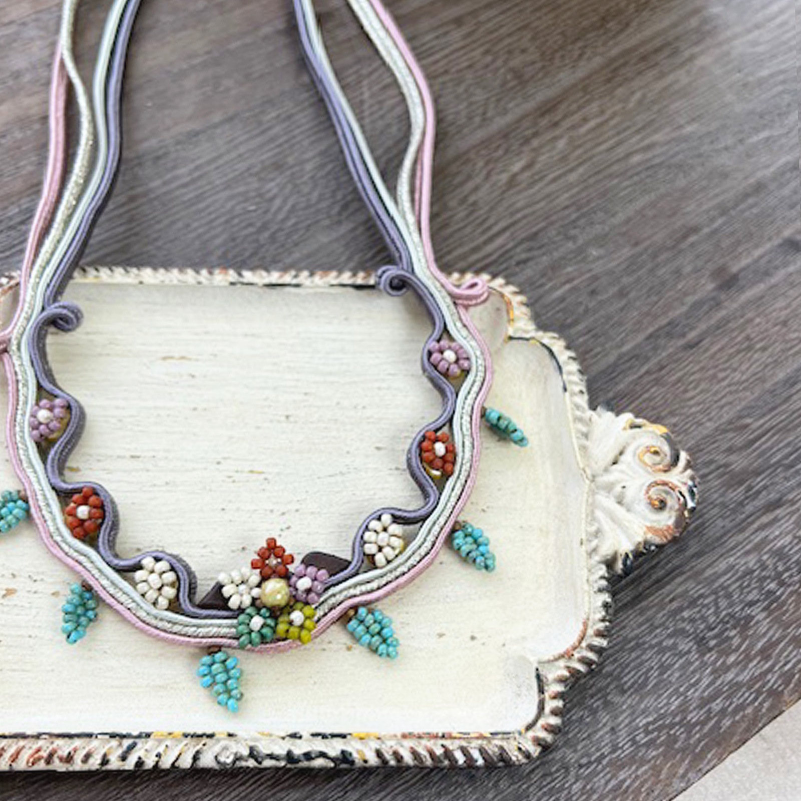 ステッチ＆ソウタシエ技法で作る～和花（わか）～ 秋