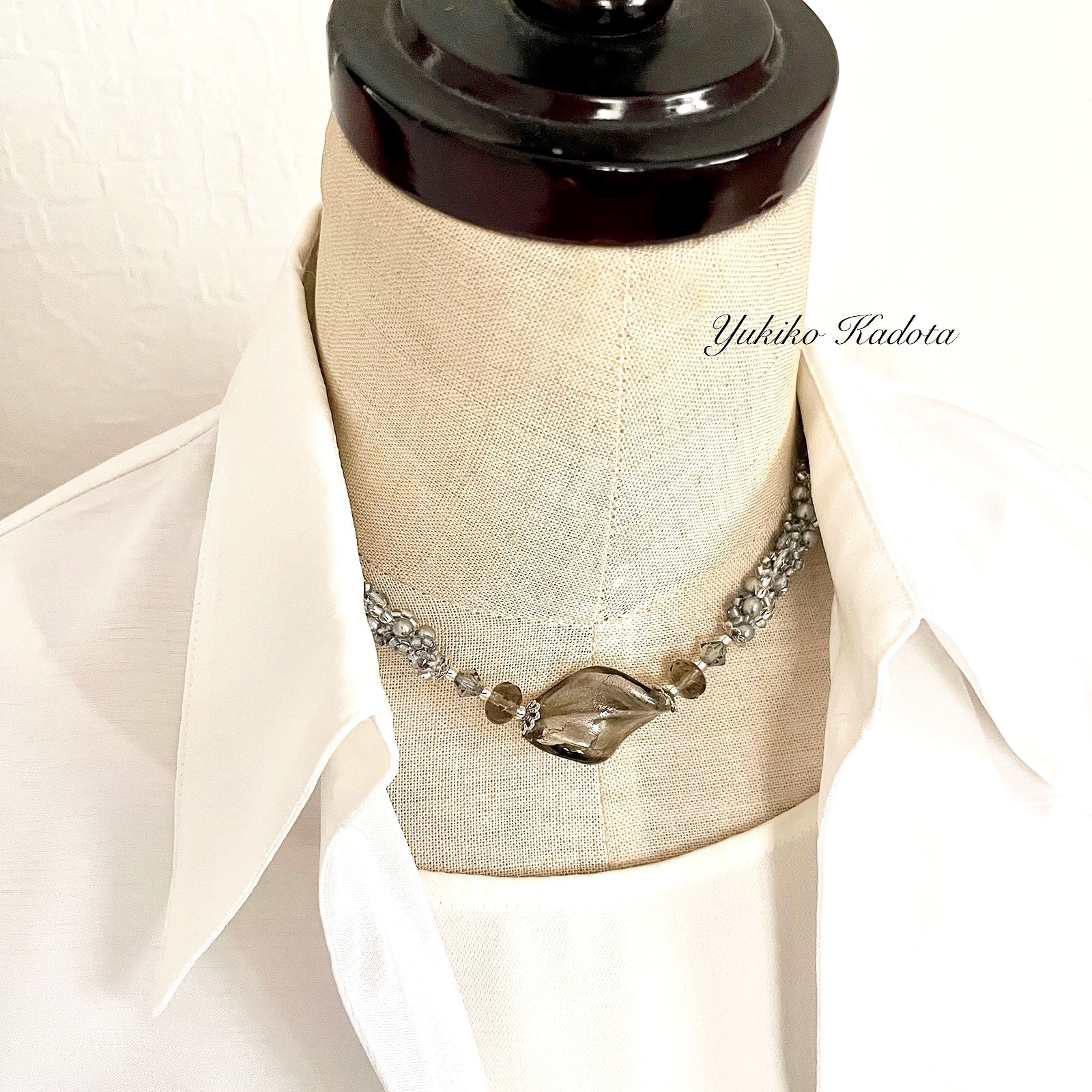 基本の2パターンペレンクロッシェで編むトーション グレー