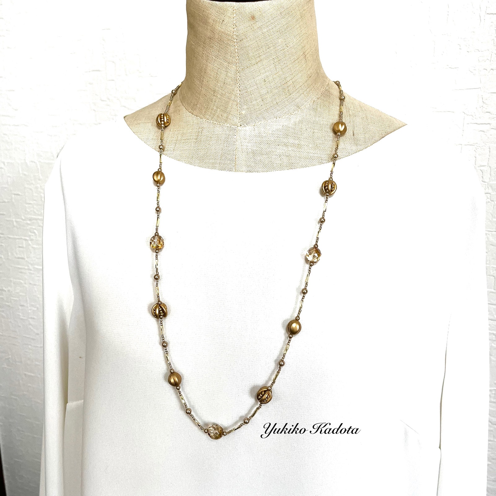 マルチホールビーズで作るポンプーン ガンメタ