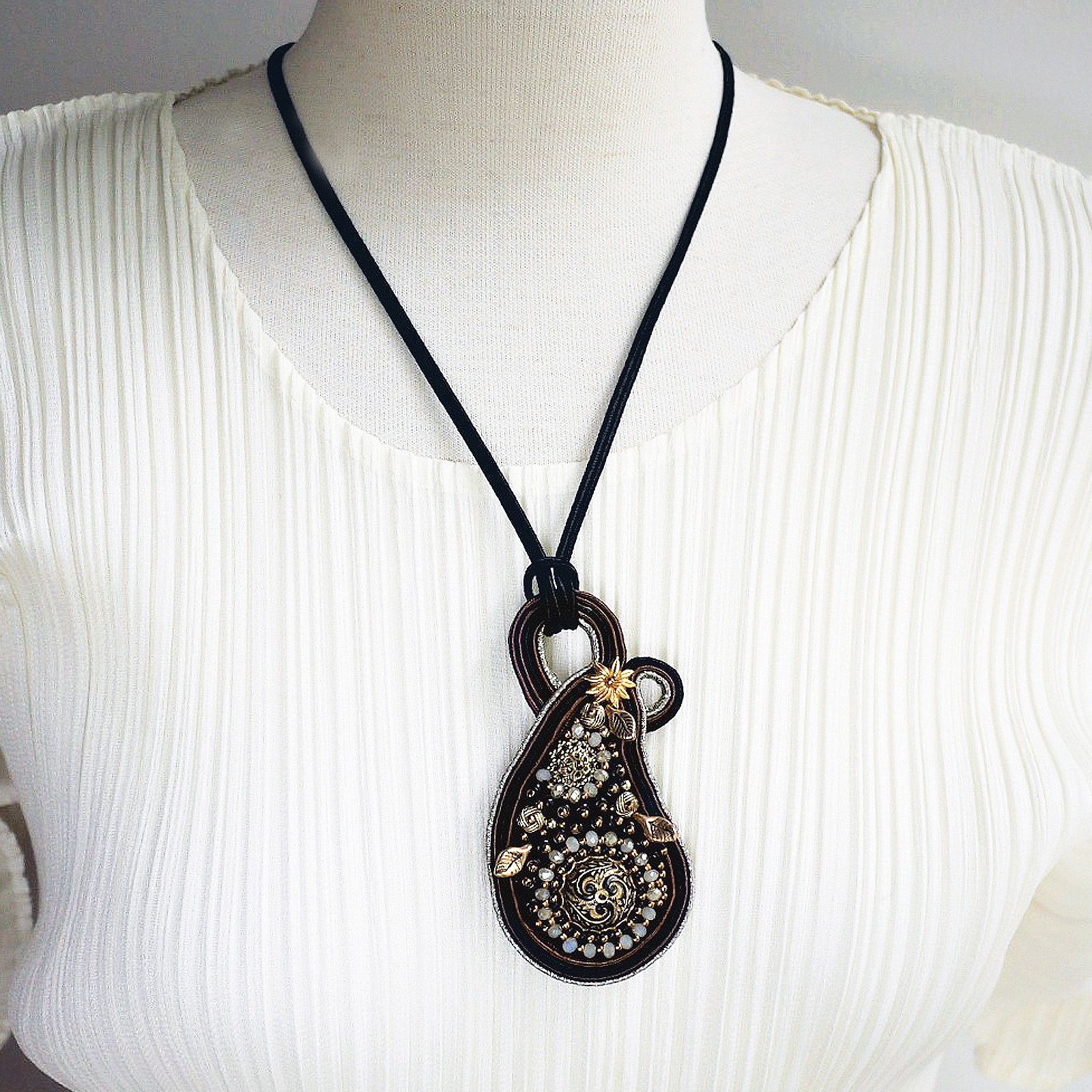 Paisleyブローチ2wayStyleネックレス