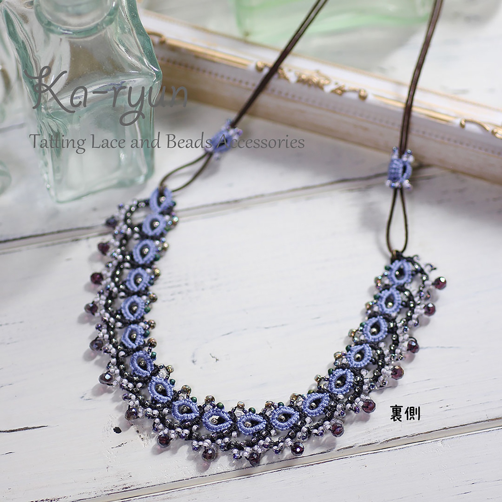 レイヤードネックレス ピンク