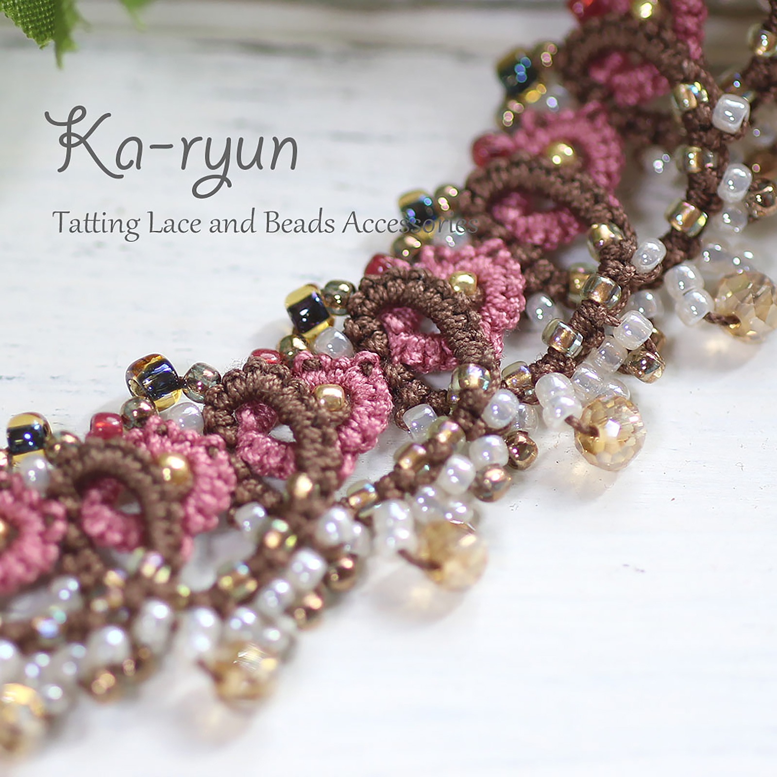 レイヤードネックレス ピンク