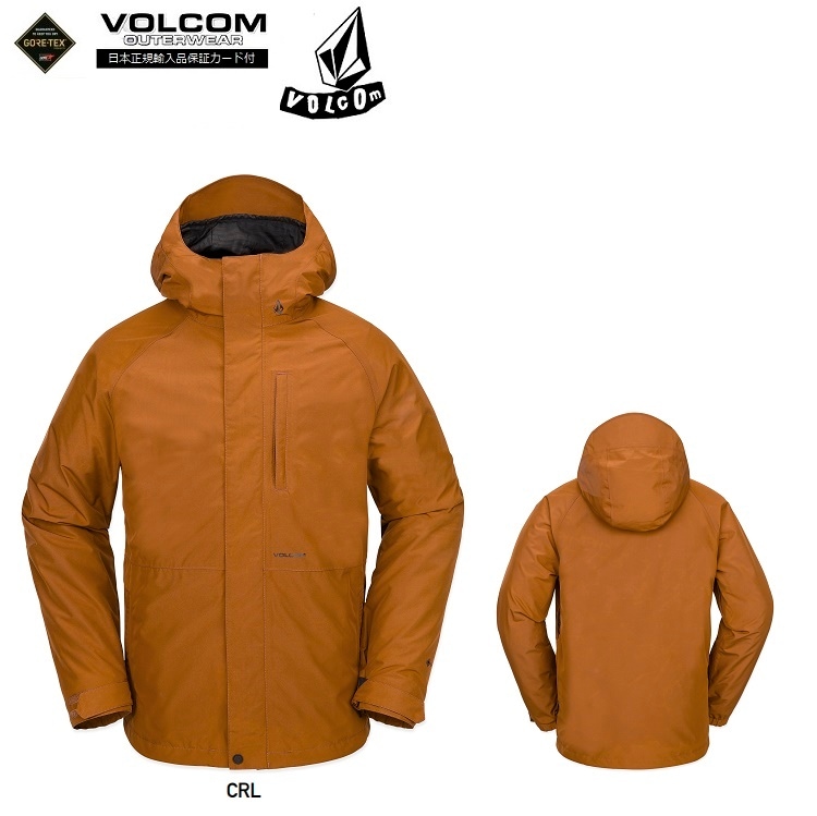 VOLCOM DUA GORE-TEX JACKET 24-25(COLOR:CRL / SIZE:M)ボルコム デュアゴア ジャケット GORE-TEX 2LAYER ゴアテックス/防水ジャケット/ゴア/GORE防水ウェア/バックカントリー仕様/SNOWBOARD/スノーボード 2025 VOLCOM JAPAN正規品 G0652507