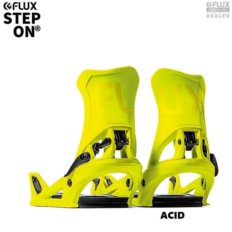 FLUX BINDING STEP ON BINDING  (COLOR:ACID　SIZE:L) / フラックス　ステップオン　 バインディング 　2026 FLUX日本正規品　保証書付　バインディング 25-26　送料無料！（MENS)