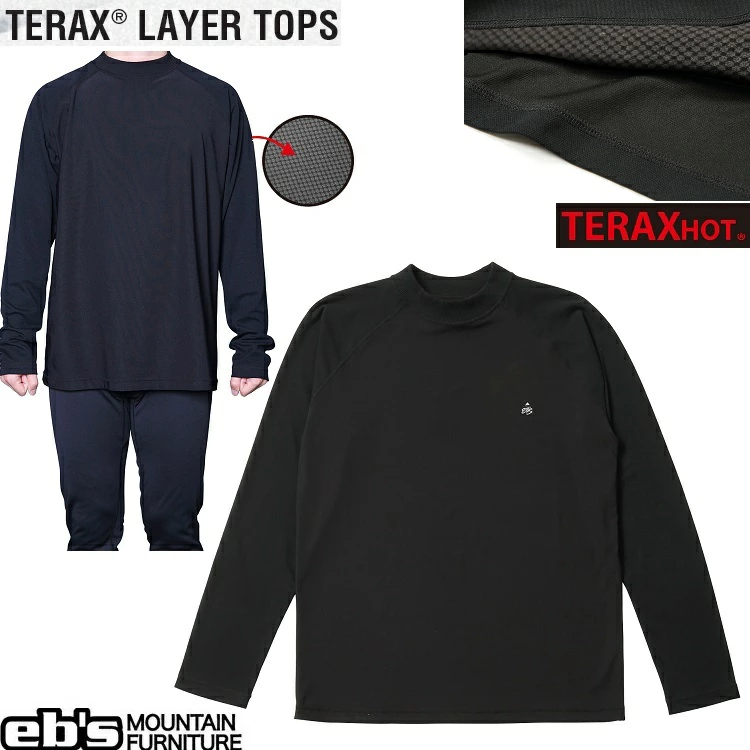 eb's TERAX LAYER TOPS /Eb's/ エビス テラックス レイヤー ファーストレイヤー トップス 吸水速乾/2026 4500202