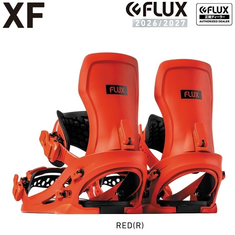 FLUX BINDING XF (RED) フラックス エックスエフ JAPAN BLAND 26-27 FLUX日本正規品 保証書付 軽量バインディング 2027 送料無料【予約商品 2026年11月発送予定】