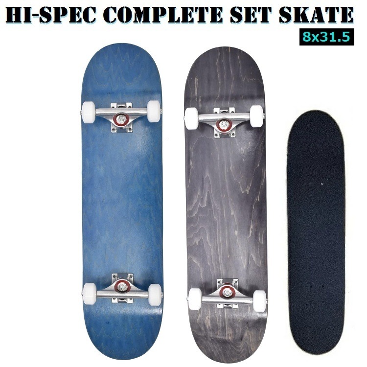 スケートボード　コンプリートセット【 SKATEBOARD COMPLETE SET】　【 8.0インチ　/　8x31.5　】 ハイスペック高品質 スケボー　/ 格安スケボーセット　【即納】送料無料！