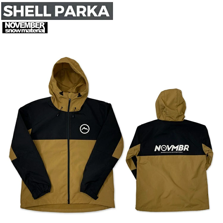 NOVEMBER SHELL PARKA CB （コヨーテブラック） ノベンバー　シェルパーカ　スノーボード用