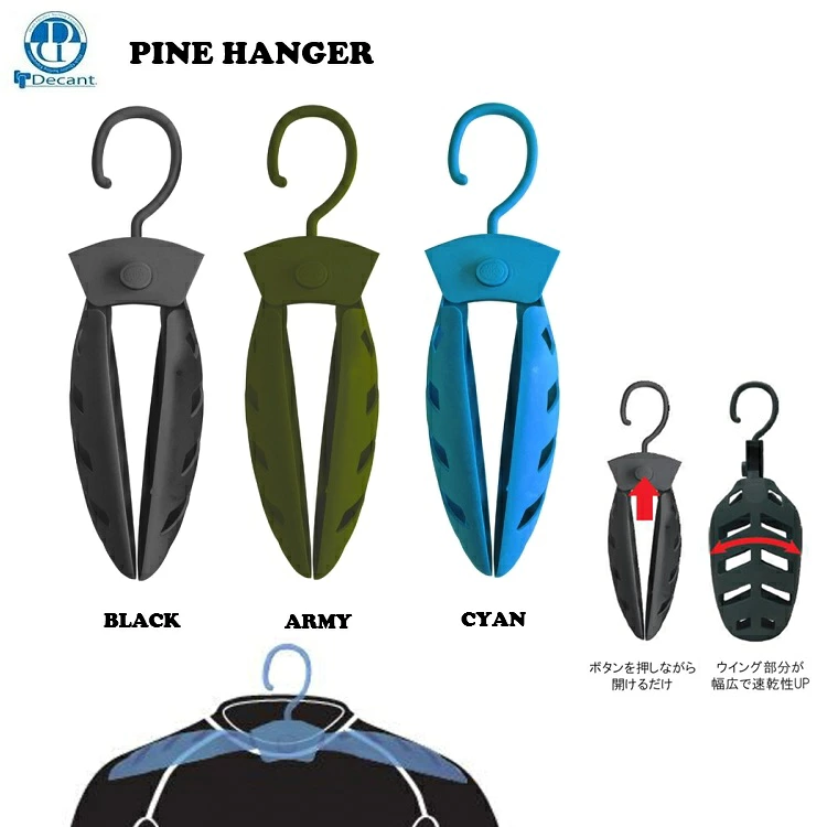 DECANT デキャント　PINE HANGER　パインハンガー　【各色】 WETSUITS ウエットスーツ　ハンガー　折り畳み式ハンガー
