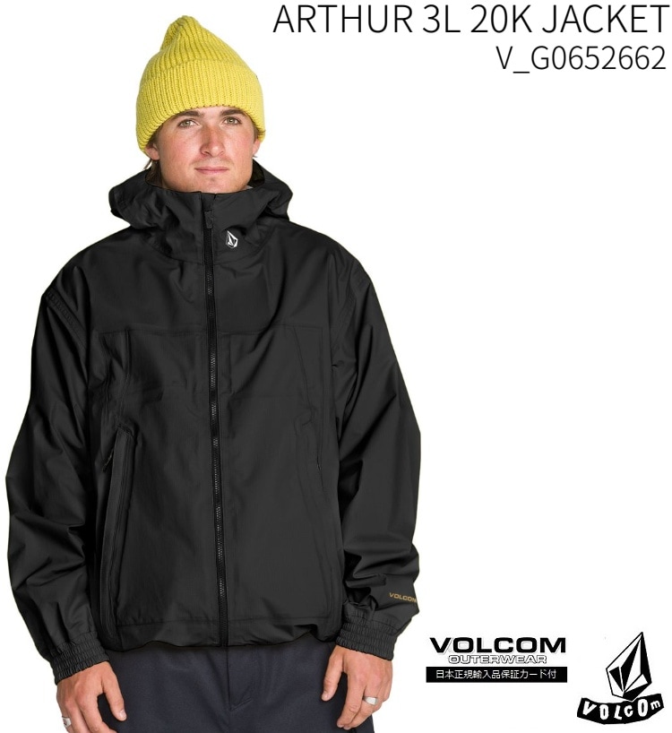 VOLCOM VOLCOM メンズ ARTHUR 3L 20K JACKET スノージャケット　26‐27 ボルコム　アーサーロンゴ　20K　3L　ジャケット　3LAYER 　防水ウェア/2027　VOLCOM JAPAN正規品　G0652662