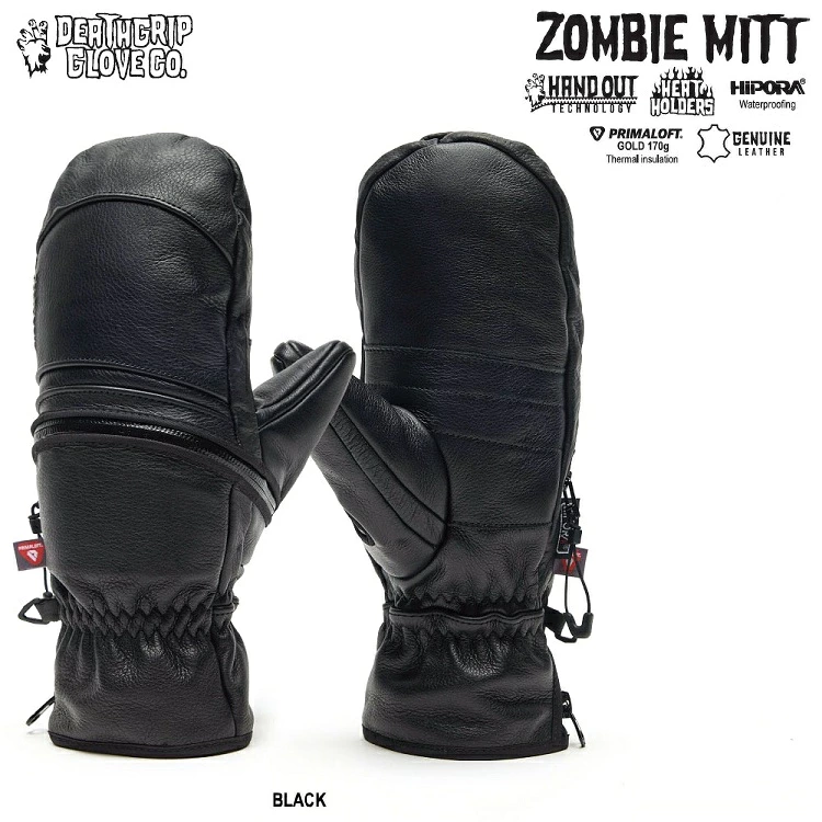 DEATHGRIP GLOVE CO　デスグリップ 26-27 / Zombie Mitt Gloves ゾンビ ミット グローブ / HAND OUT ハンドアウト　ミトン　レザーグローブ　スノーボードグローブ　防水グローブ ボードグローブ　2027