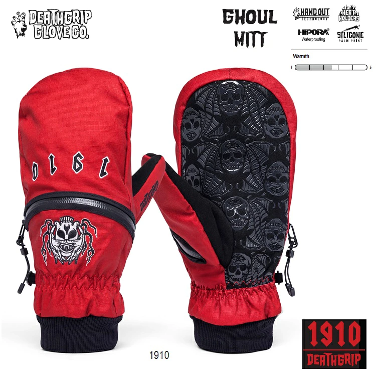 DEATHGRIP GLOVE CO　デスグリップグローブ 26-27 Ghoul Mitt カラー:1910 HAND OUT ハンドアウト　グローブ　スノーボードグローブ　防水グローブ ボードグローブ　2027