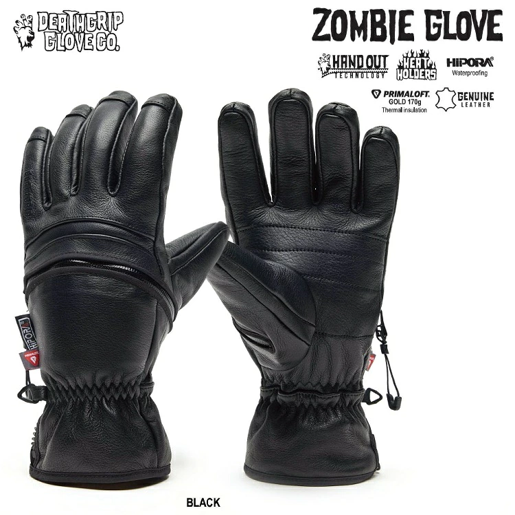 DEATHGRIP GLOVE CO　デスグリップ 26-27 / Zombie Gloves ゾンビ グローブ / HAND OUT ハンドアウト　レザーグローブ　スノーボードグローブ　防水グローブ ボードグローブ　2027
