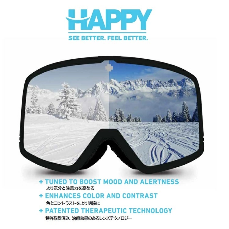 SPY GOGGLE スパイ Megalith メガリス Photochromic 調光レンズ ( EVER BKACK )HD+ HAPPY LENS 25-26 2026 日本正規品【 送料無料 】 SPY GOGGLE スパイ ゴーグル SNOWBOARD SKI SNOWBOARD スキー スノーボード