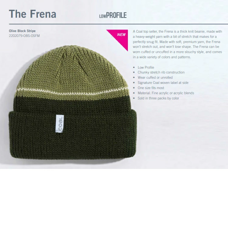 COAL　コール　The Frena 　フレナ ビーニー ニットキャップ ニット帽 メール便対応！