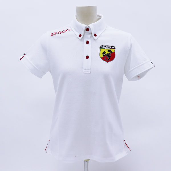 ABARTH×KAPPAポロシャツ（レディース）（ホワイト）（Sサイズ