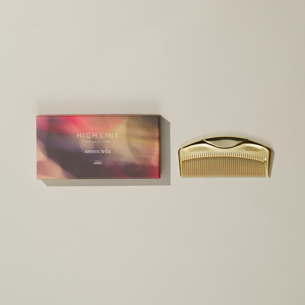 ハイライン ザ ヘアコーム - 半月 ゴールド -
