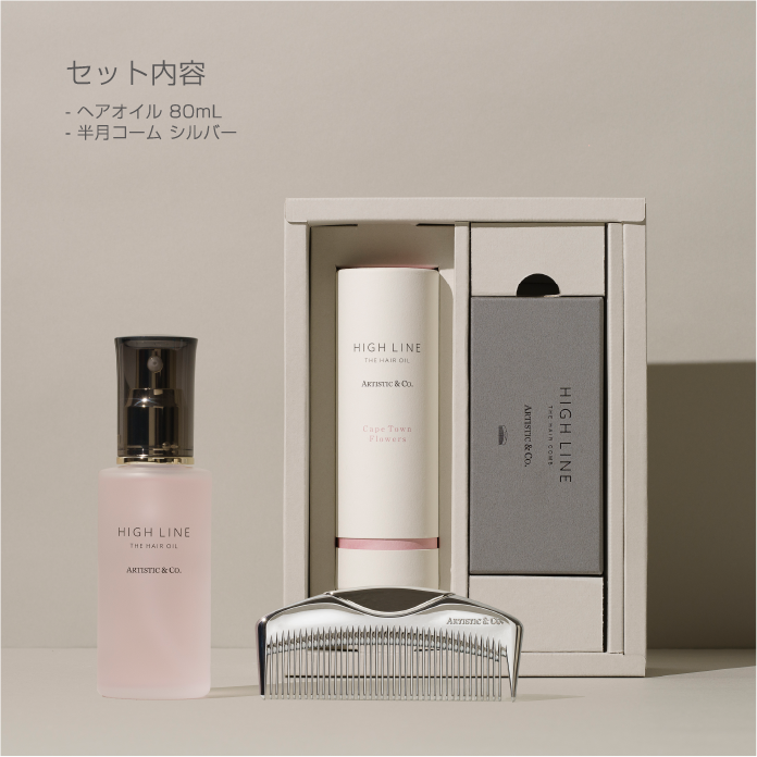 新品未使用品ツーファーシャルファンスティック 正規品 ハイライン ザ ヘアケアセット - 半月コーム シルバー