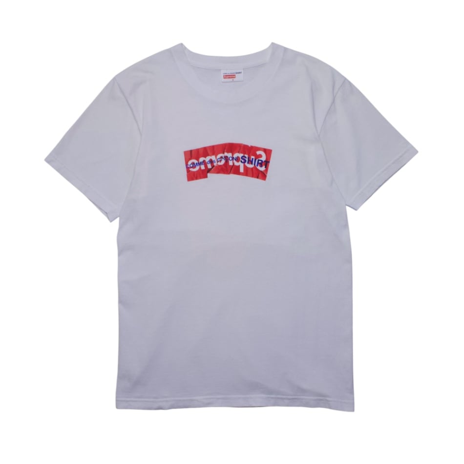 Supreme×COMME des GARCONS SHIRT シュプリーム コムデギャルソンシャツ 17SS Box Logo Tee (USED)