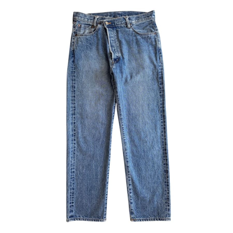 UNUSED アンユーズド  UW1124 14oz denim five pockets wide pants (USED)