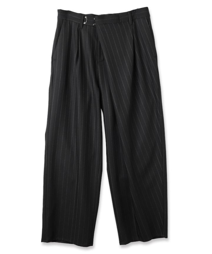 JIEDA ジエダ 25AW OVER WRAP SLACKS (BLACK)