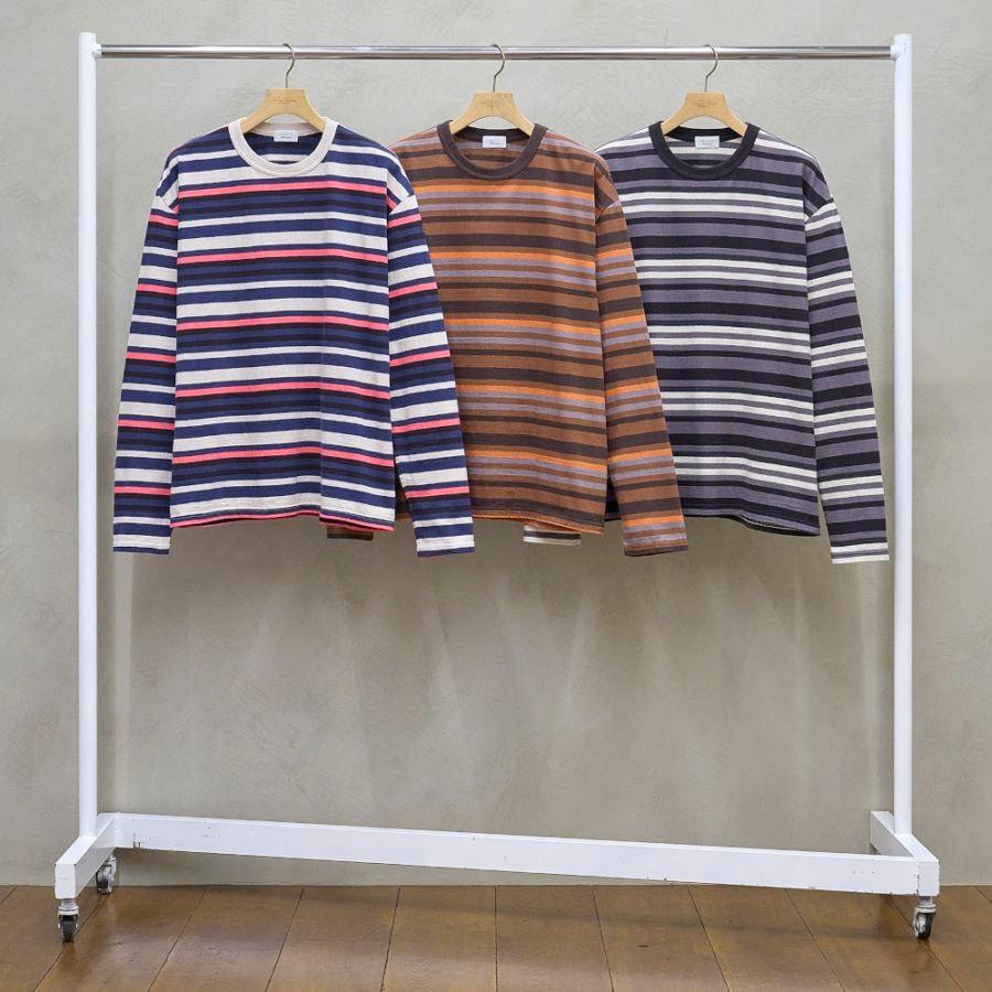 UNUSED アンユーズド 25AW【予約商品】8月中旬入荷予定 US2531 Border long sleeve T-shirt