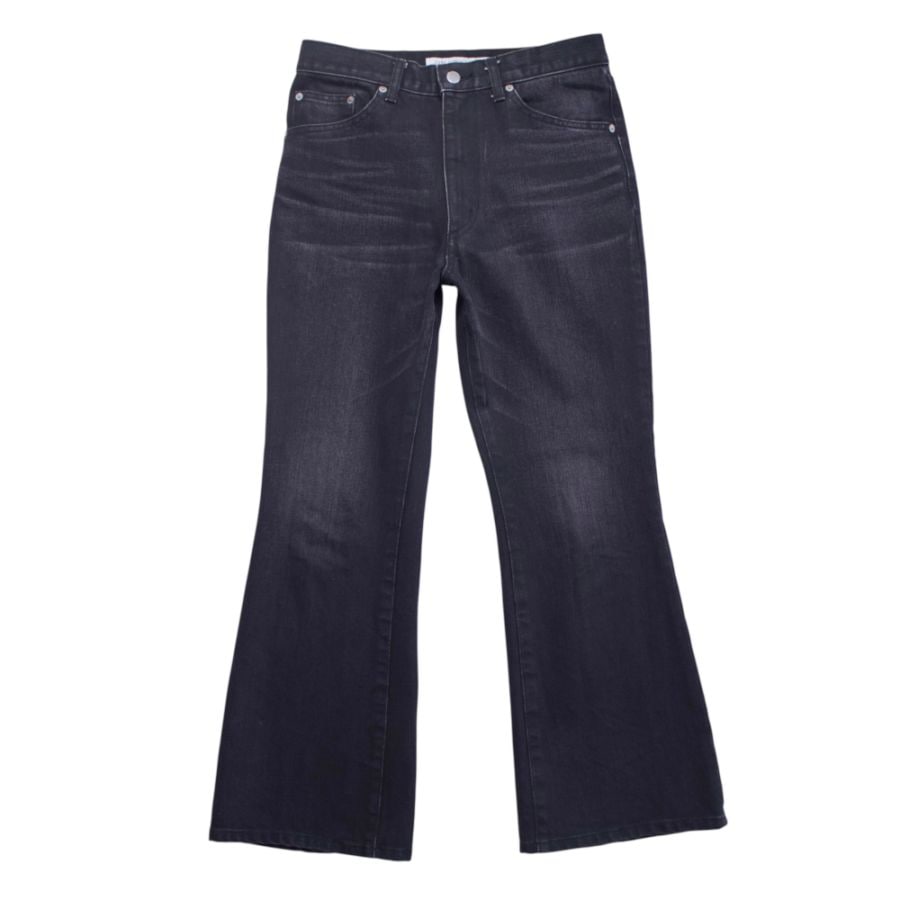 JOHNLAWRENCESULLIVAN ジョンローレンスサリバン WASHED DENIM FLARED PANTS (USED)