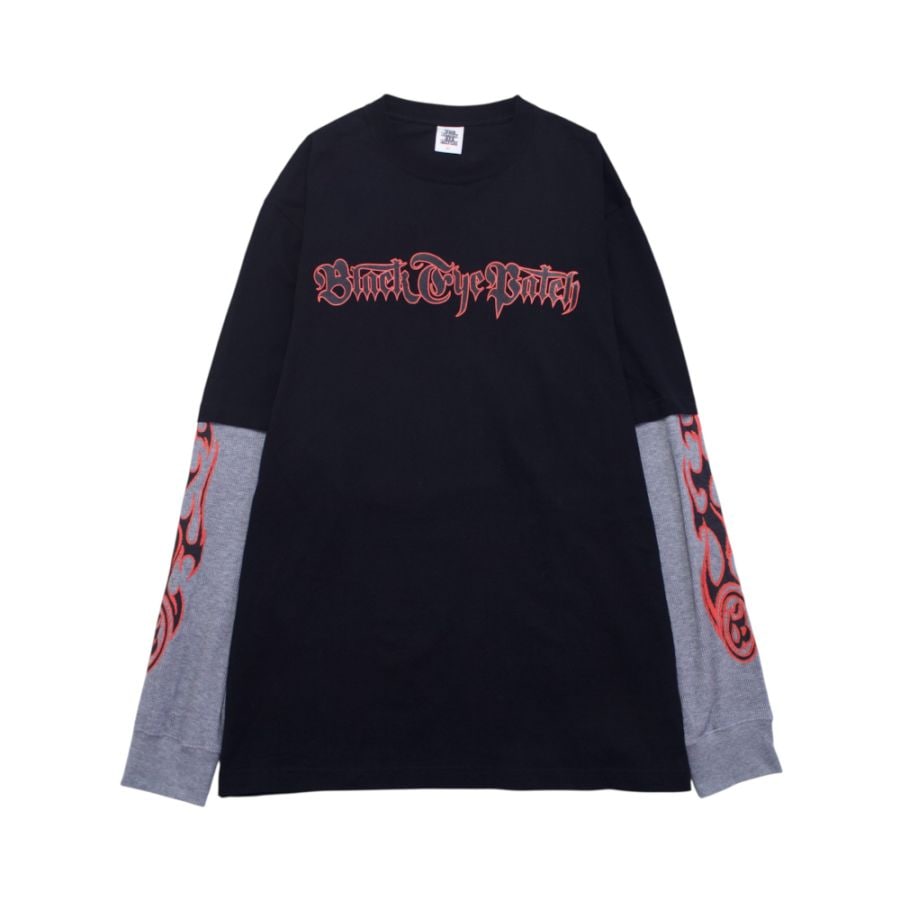 BLACK EYE PATCH ブラックアイパッチ TRIBAL LAYERED T-SHIRT(USED)