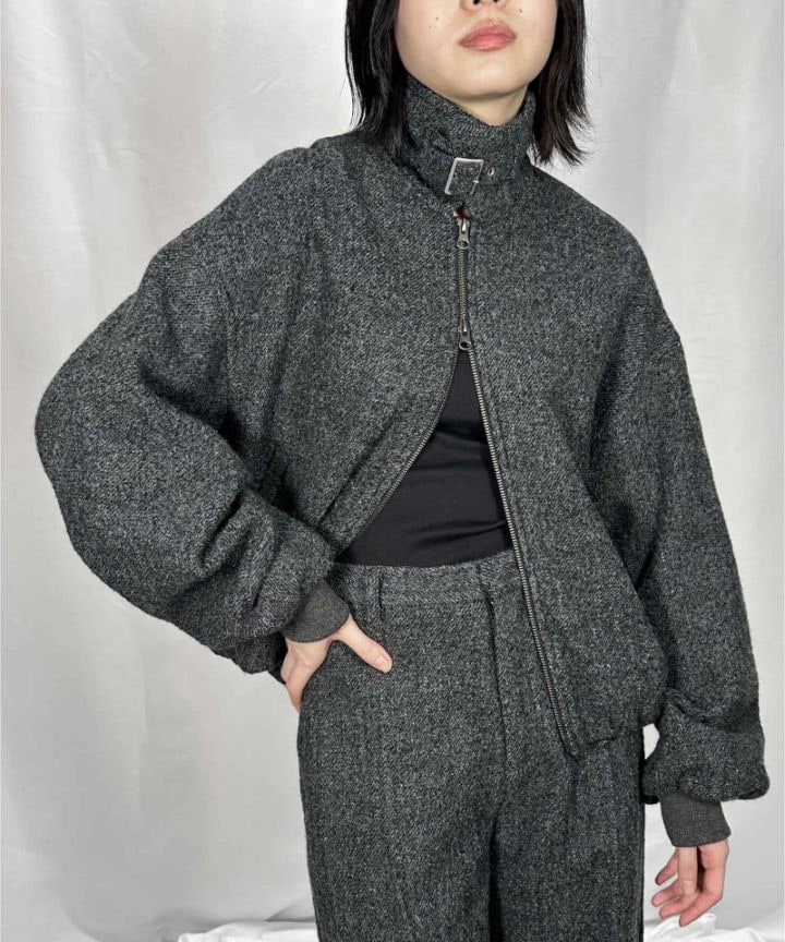 GVGV ジーヴィージーヴィー TWEED BALOON BLOUSON