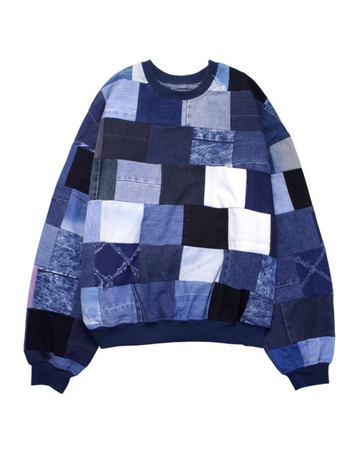 GVGV BLACK ジーヴィージーヴィーブラック PATCHWORK DENIM TOP