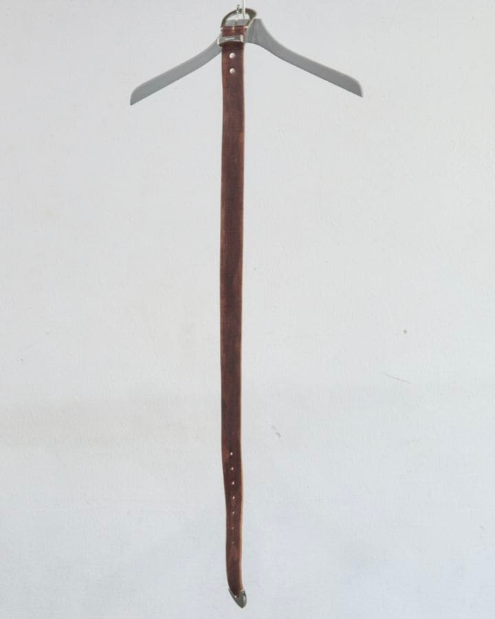 NVRFRGT ネヴァーフォーゲット 26SS【予約商品】1月入荷予定 4C DISTRESSED LEATHER BELT (BROWN)