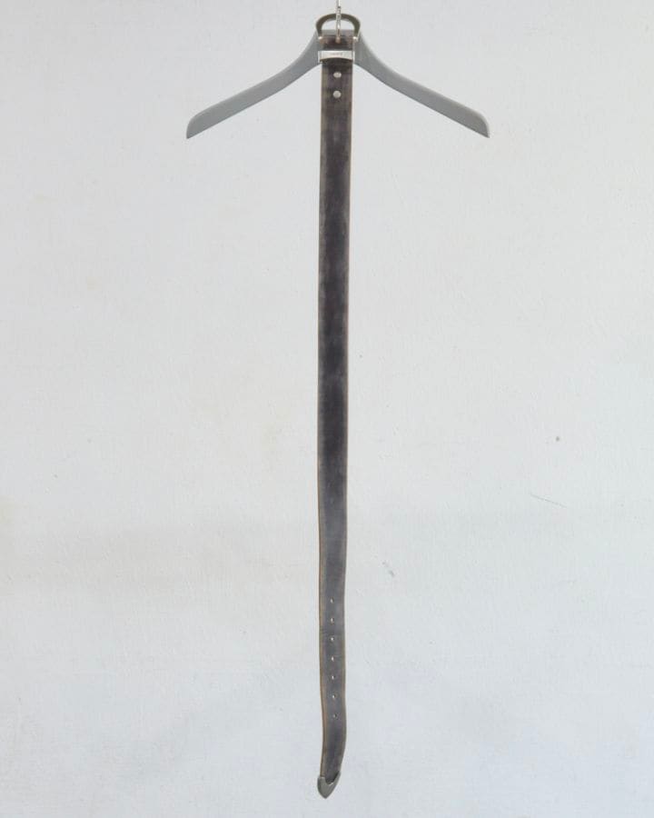 NVRFRGT ネヴァーフォーゲット 26SS【予約商品】1月入荷予定 4C DISTRESSED LEATHER BELT (BLACK)