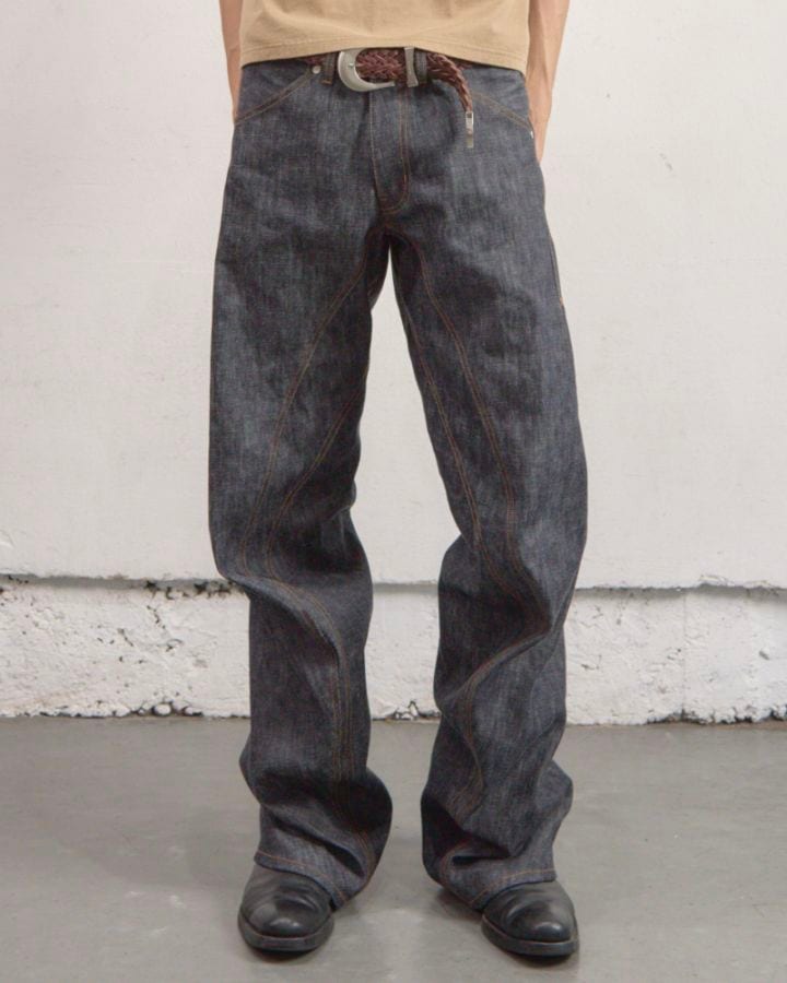 NVRFRGT ネヴァーフォーゲット 26SS【予約商品】1月入荷予定 3D TWISTED JEANS 3.0 (RAW INDIGO)
