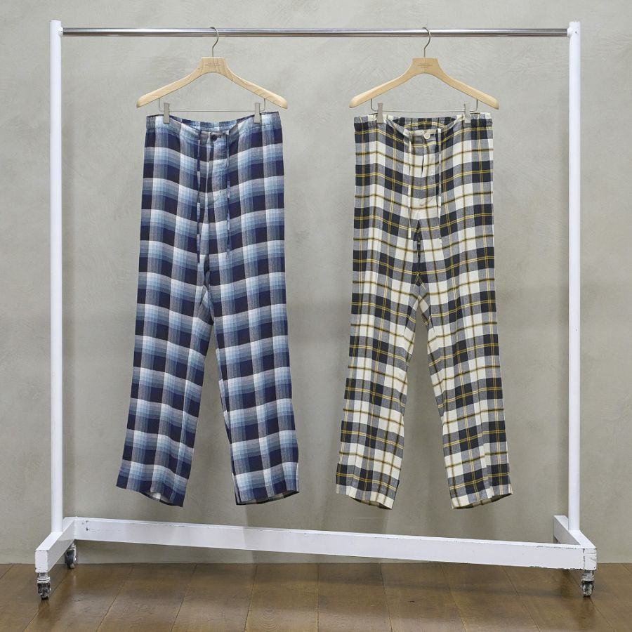 UNUSED アンユーズド 26SS【予約商品】3月中旬入荷予定 UW1194 Rayon check pants