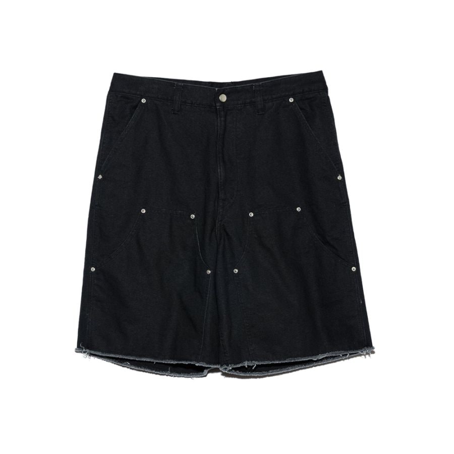 UNUSED アンユーズド 26SS UW1191 Double knee duck shorts (BLACK)