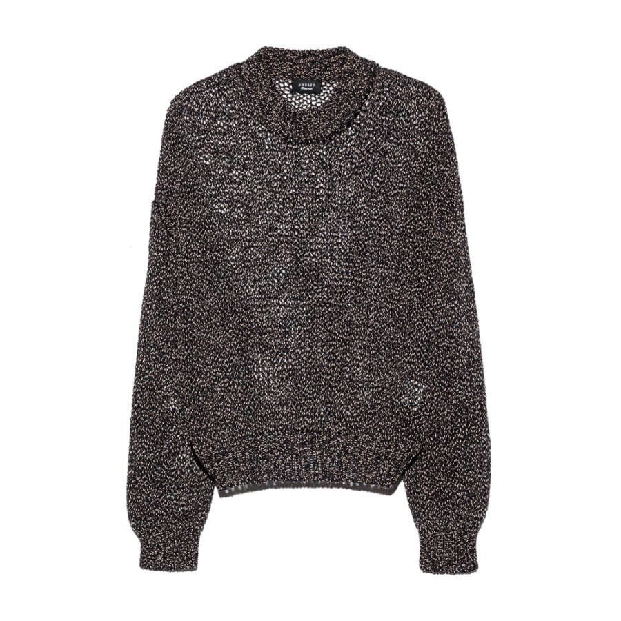 UNUSED アンユーズド 26SS US2556 Drop pullover knit (CORAL×BLACK)