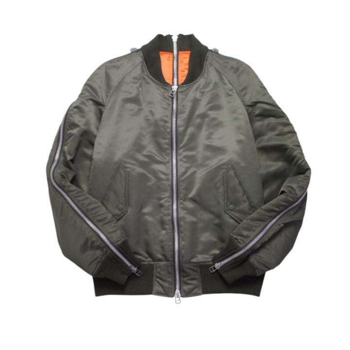 JOHNLAWRENCESULLIVAN ジョンローレンスサリバン ZIPPED BOMBER JACKET MA-1 (USED)