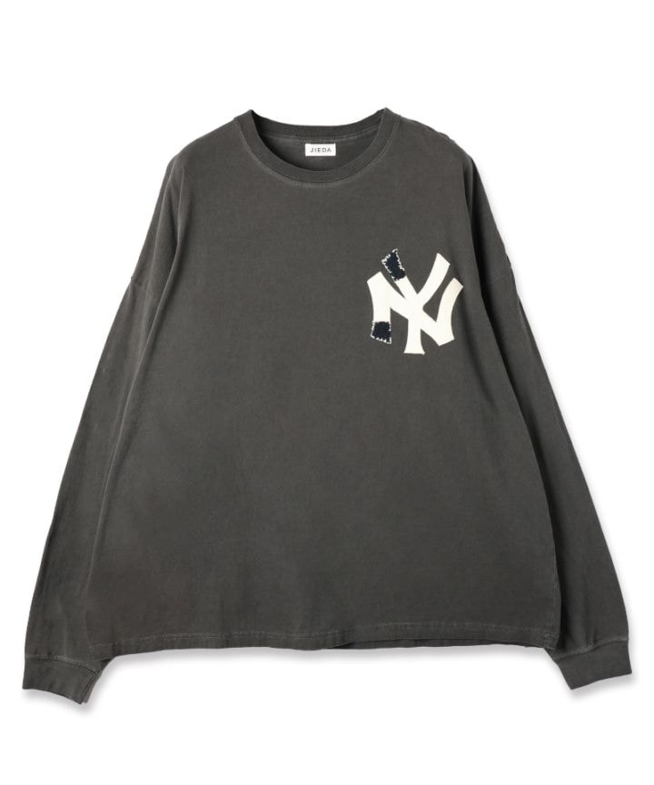 JIEDA ジエダ 26SS【予約商品】1月入荷予定 PIGMENT NOT YOUR TEAM L/S TEE (FADE BLACK)