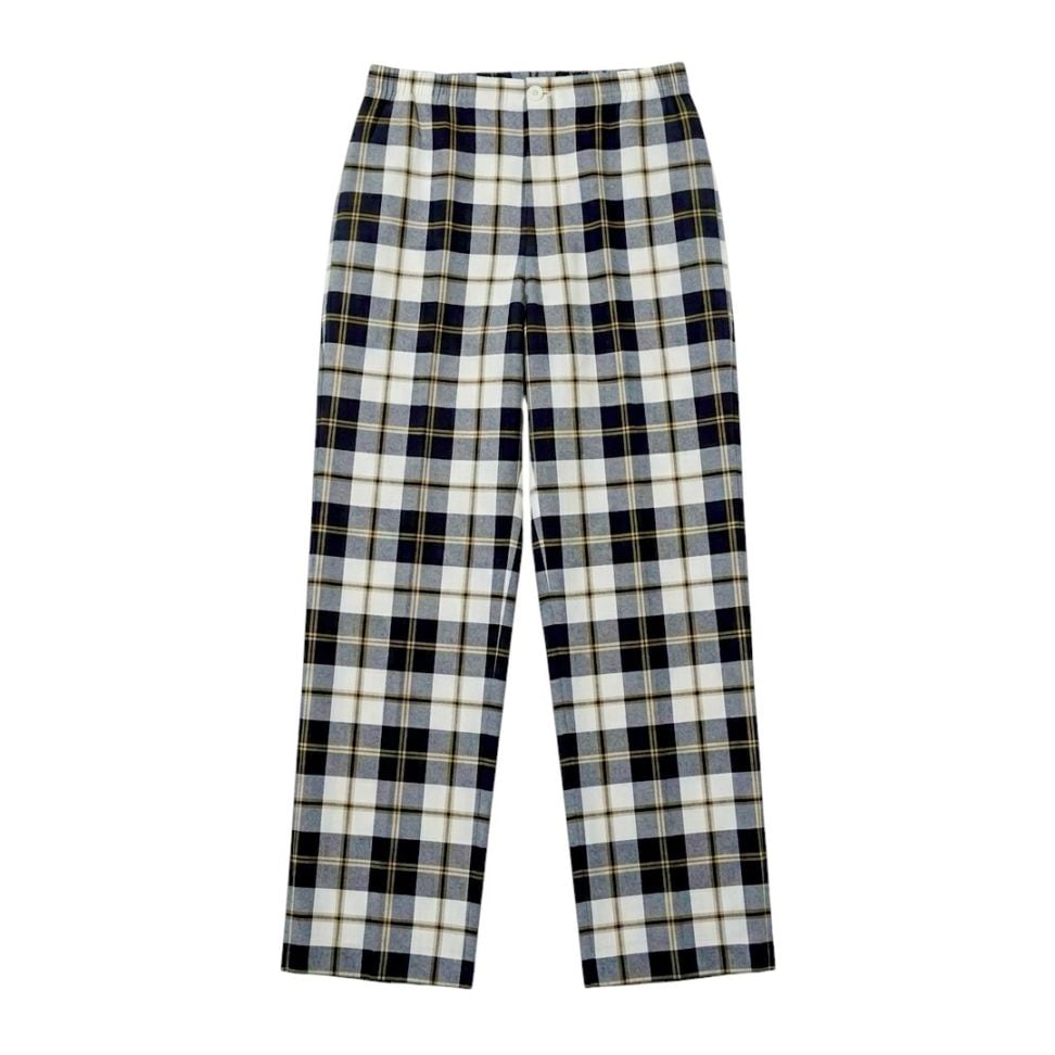 UNUSED アンユーズド 26SS UW1194 Rayon check pants (LIGHT BEIGE TARTAN)