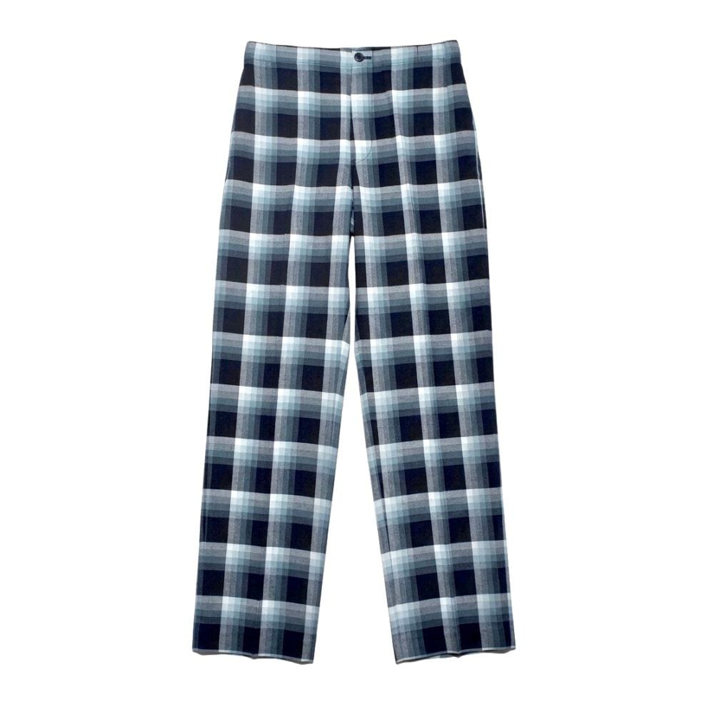 UNUSED アンユーズド 26SS UW1194 Rayon check pants (NAVY OMBRE)