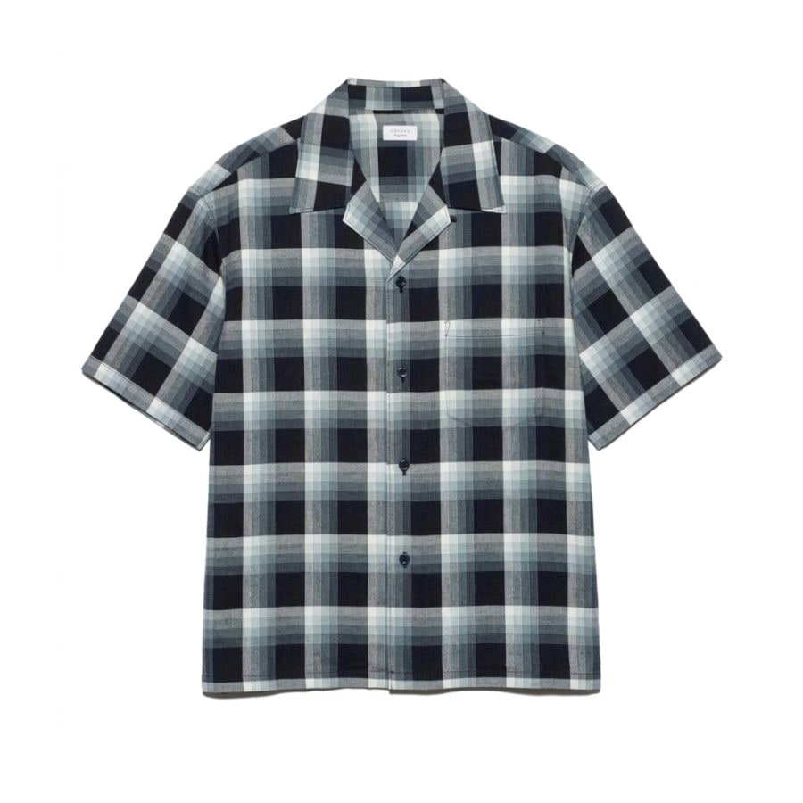 UNUSED アンユーズド 26SS US2563 Short sleeve Rayon check shirt (NAVY OMBRE)
